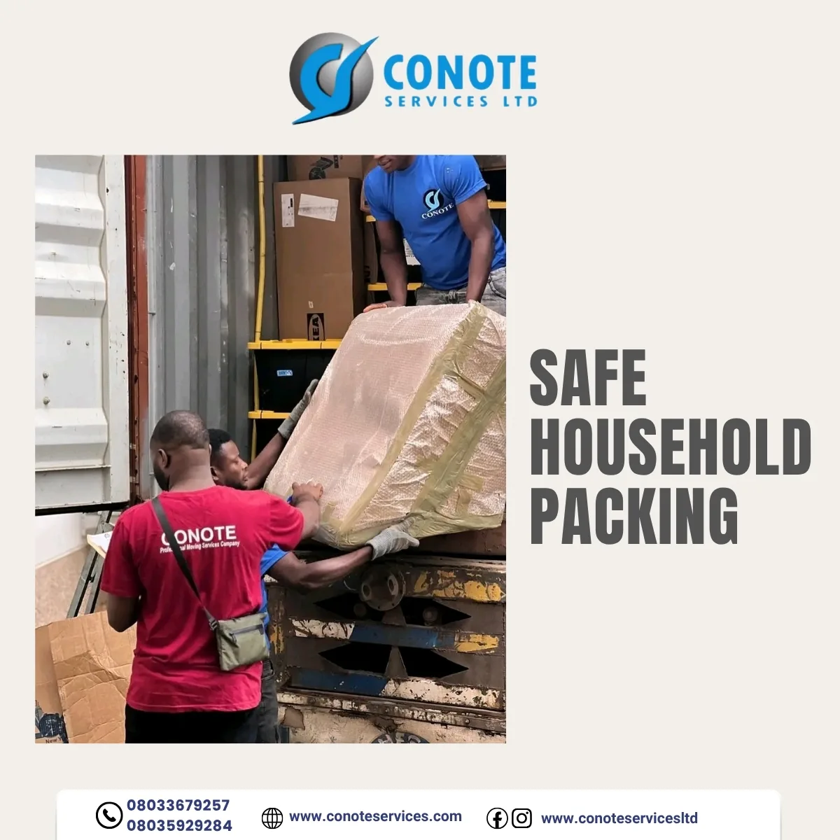safe household packing