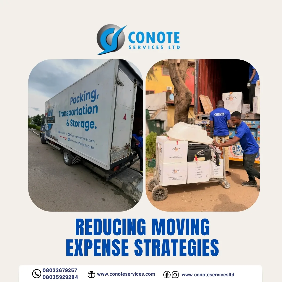 Reducing moving expense strategies