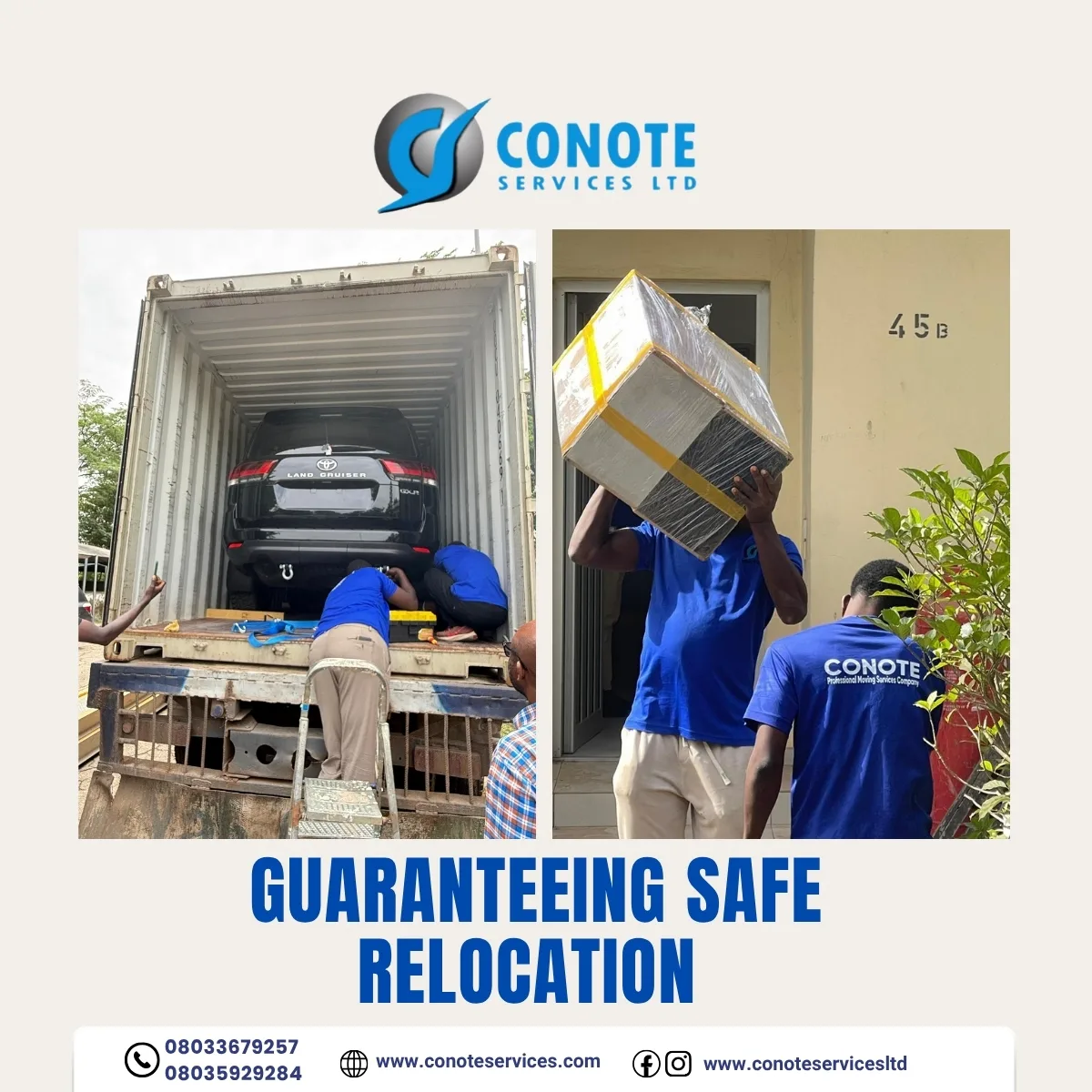 guaranteeing safe relocation